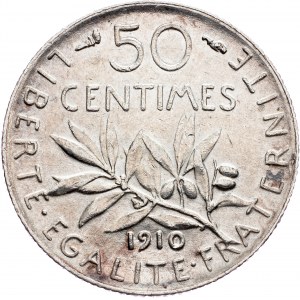France, 50 Centimes 1910, Paris