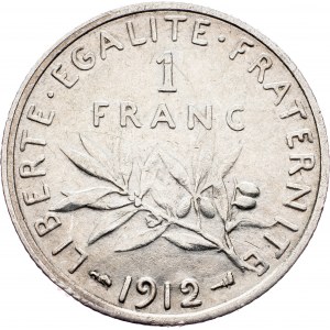France, 1 Franc 1912, Paris