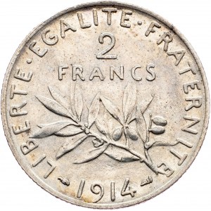 France, 2 Francs 1914