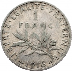 France, 1 Franc 1916