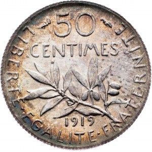 France, 50 Centimes 1919, Paris