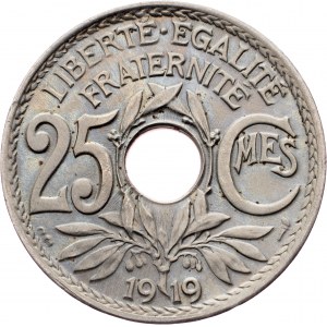 France, 25 Centimes 1919