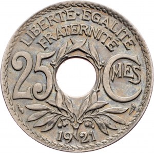 France, 25 Centimes 1921