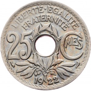 France, 25 Centimes 1922