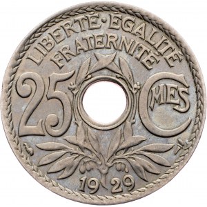 France, 25 Centimes 1929