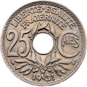 France, 25 Centimes 1931