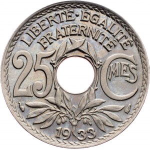 France, 25 Centimes 1933