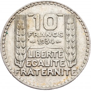 France, 10 Francs 1934