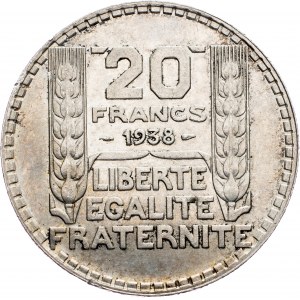 France, 20 Francs 1938