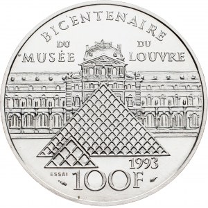 France, 100 Francs 1993, ESSAI, l’infante Marie-Marguerite