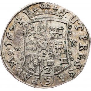 Germany, 2/3 Thaler 1674