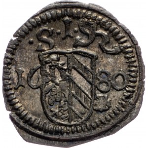 Germany, 1 Pfennig 1680, Nuremberg