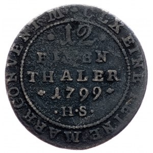 Alexius Friedrich Christian, 1/12 Thaler 1799, HS