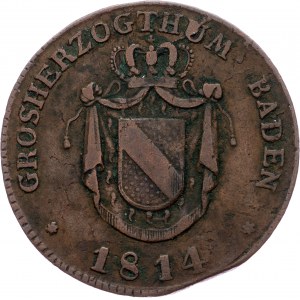 Germany, 1 Kreuzer 1814, Baden