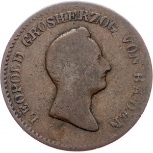 Germany, 1/2 Kreuzer 1830, Baden