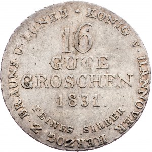 Germany, 16 Gute Groschen 1831