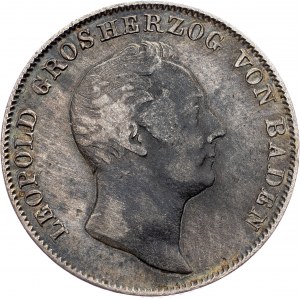 Germany, 1/2 Gulden 1838, Baden