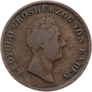 Germany, 1 Kreuzer 1843, Baden
