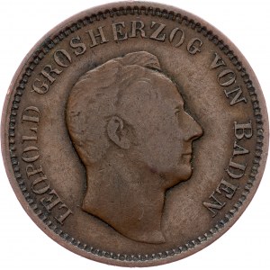 Germany, 1 Kreuzer 1844, Baden