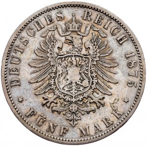 Preussen, 5 Mark 1875, B