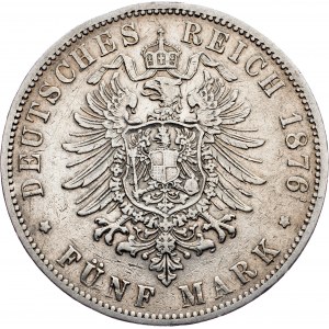 Germany, 5 Mark 1876, B