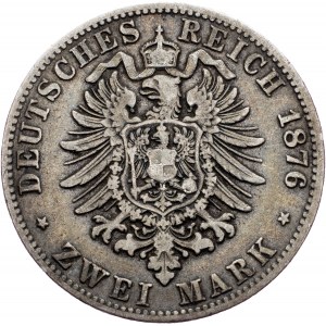 Germany, 2 Mark 1876, J