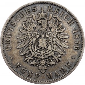 Germany, 5 Mark 1876, F