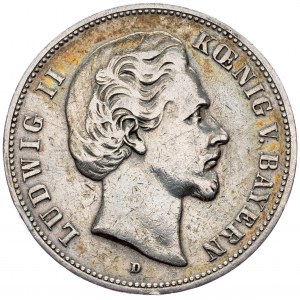 Bayern, 5 Mark 1876, D