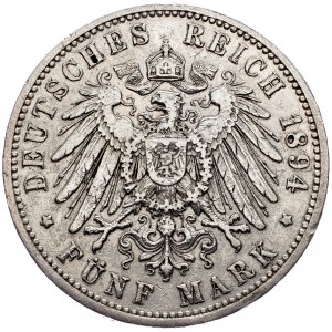 Preussen, 5 Mark 1894, A