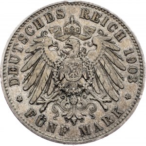 Germany, 5 Mark 1903, E