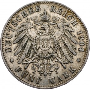 Germany, 5 Mark 1904, A
