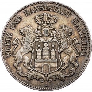 Germany, 5 Mark 1904, J