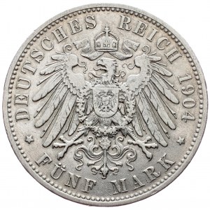 Bayern, 5 Mark 1904, D