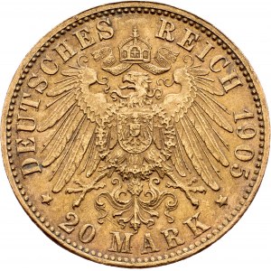 Germany, 20 Mark 1905, Hamburg