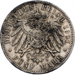Germany, 5 Mark 1907, E