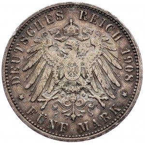 Preussen, 5 Mark 1908, A