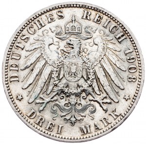 Preussen, 3 Mark 1908, A