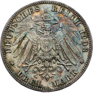 Germany, 3 Mark 1908, A