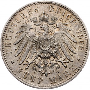 Germany, 5 Mark 1908, F