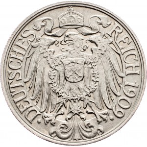 Germany, 25 Pfennig 1909, F