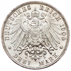 Bayern, 3 Mark 1909, D