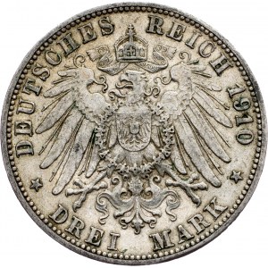 Germany, 3 Mark 1910, F