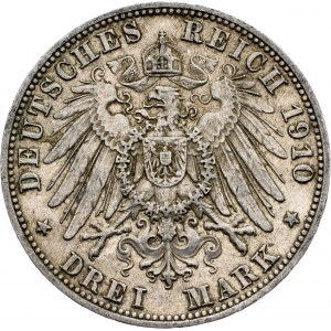 Germany, 3 Mark 1910, D