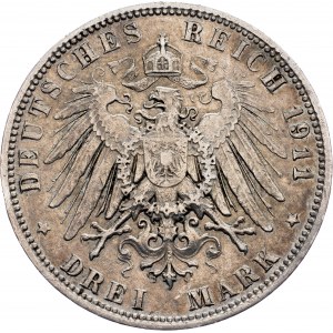 Germany, 3 Mark 1911, D