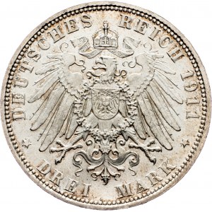 Germany, 3 Mark 1911, D