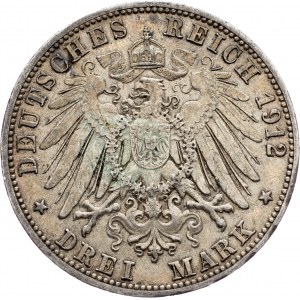 Germany, 3 Mark 1912, G