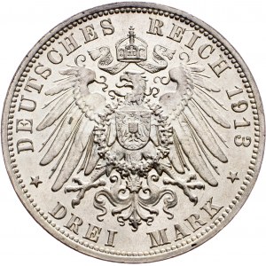 Germany, 3 Mark 1913, E