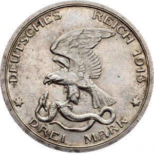 Germany, 3 Mark 1913, A