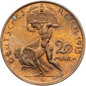 Germany, 25 Pfennig 1913, G