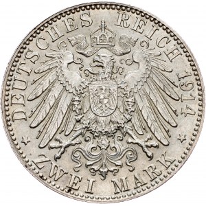 Germany, 2 Mark 1914, D